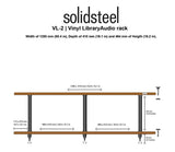 Solidsteel VL-2  Vinyl Library 2 Shelf